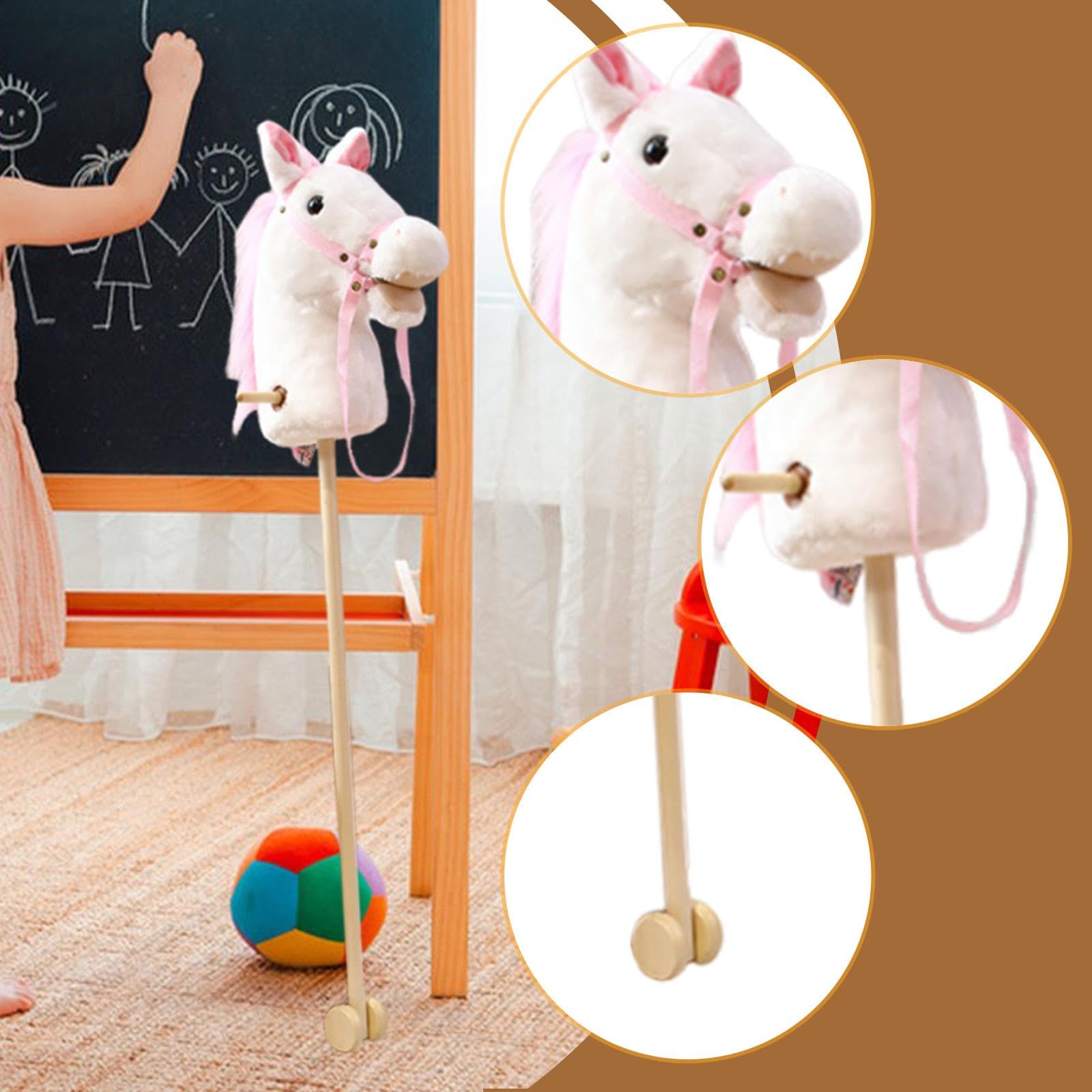 Amazon.co.jp: T Tooyful スティックホース木製ポール 動物ぬいぐるみ